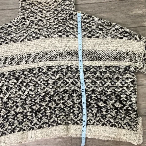 Anthropologie MOTH Solita Fair Isle Poncho Cowl Neck Sweater | Boho Nordic - Picture 11 of 13